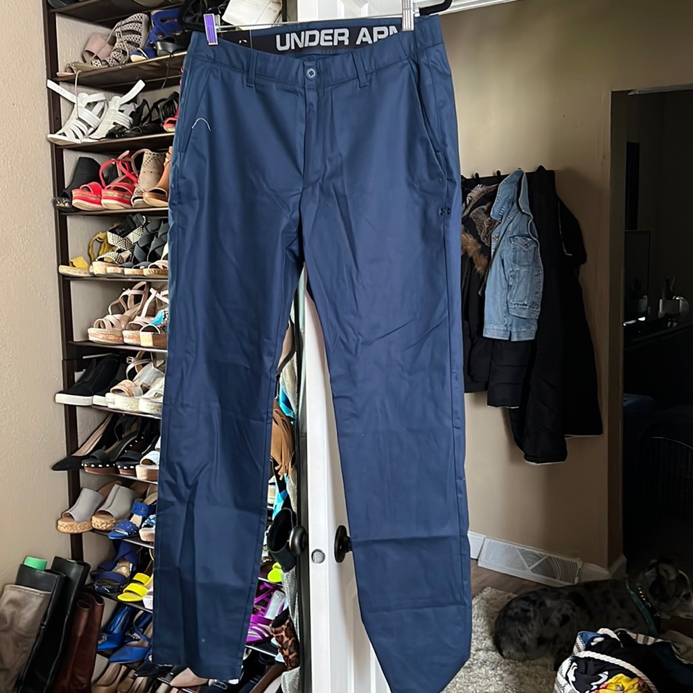 NWT under armour mens pants 34x34 navy